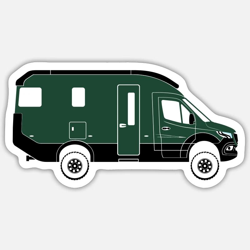 Sprinter Expedition 4x4 côté droit Sticker taille S (10 x 10 cm)
