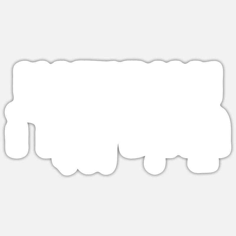Hatikvah - Sticker taille S (10 x 10 cm) - blanc mat