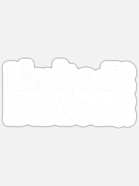 Limitierte Auflage 2008 - Sticker Größe S (10 x 10 cm) - Mattweiß