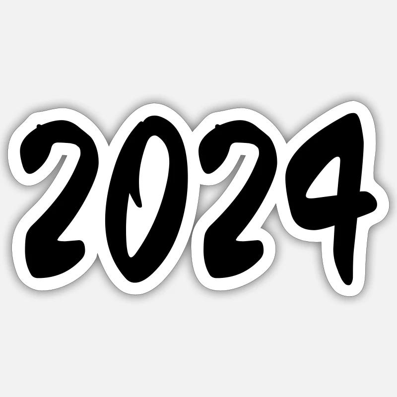 2024 - Sticker taille S (10 x 10 cm) - blanc mat