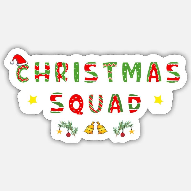 Weihnachtskader 2023 Sticker Größe S (10 x 10 cm)