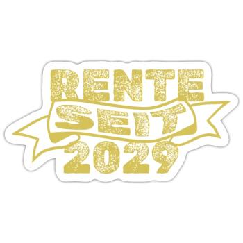 2029 - Sticker Größe S (10 x 10 cm) - Mattweiß - Vorne