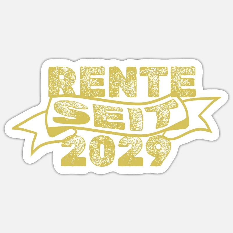 2029 - Sticker Größe S (10 x 10 cm) - Mattweiß