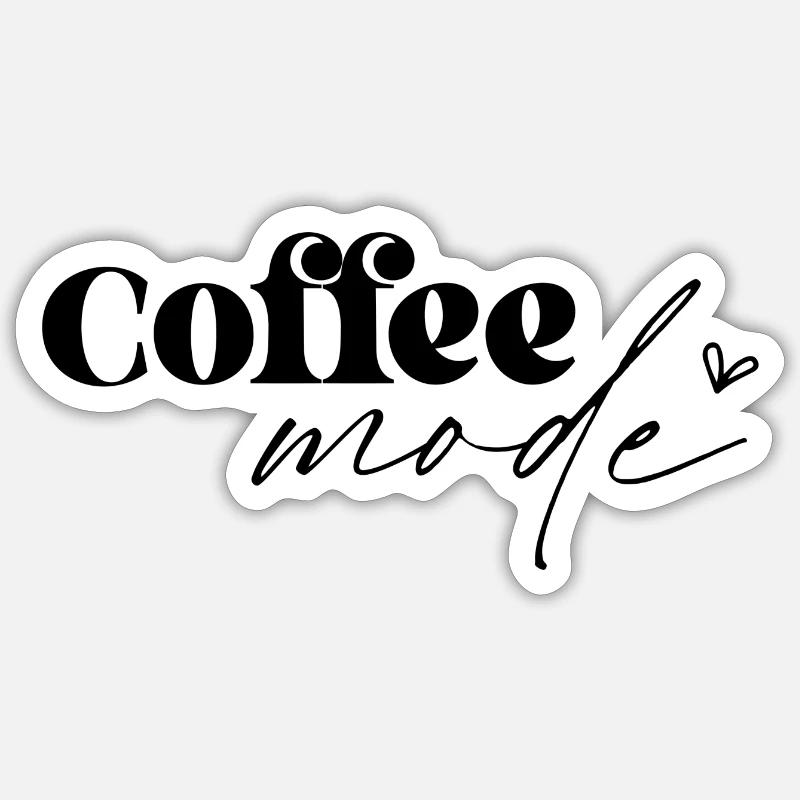 Coffee Mode Sticker Größe S (10 x 10 cm)