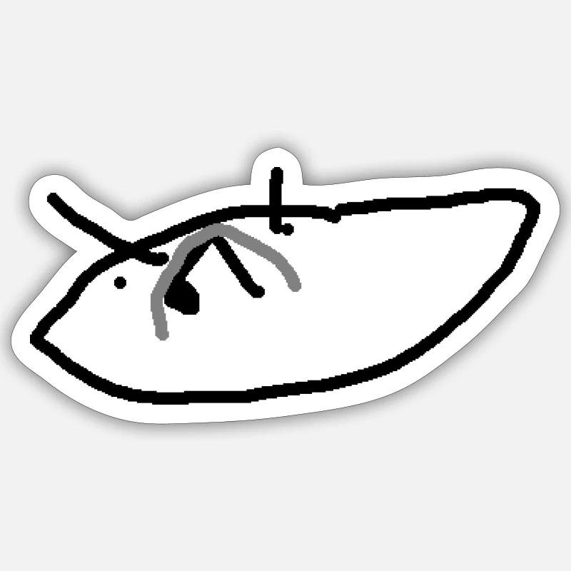 Der wütende Mann - Sticker Größe S (10 x 10 cm) - Mattweiß