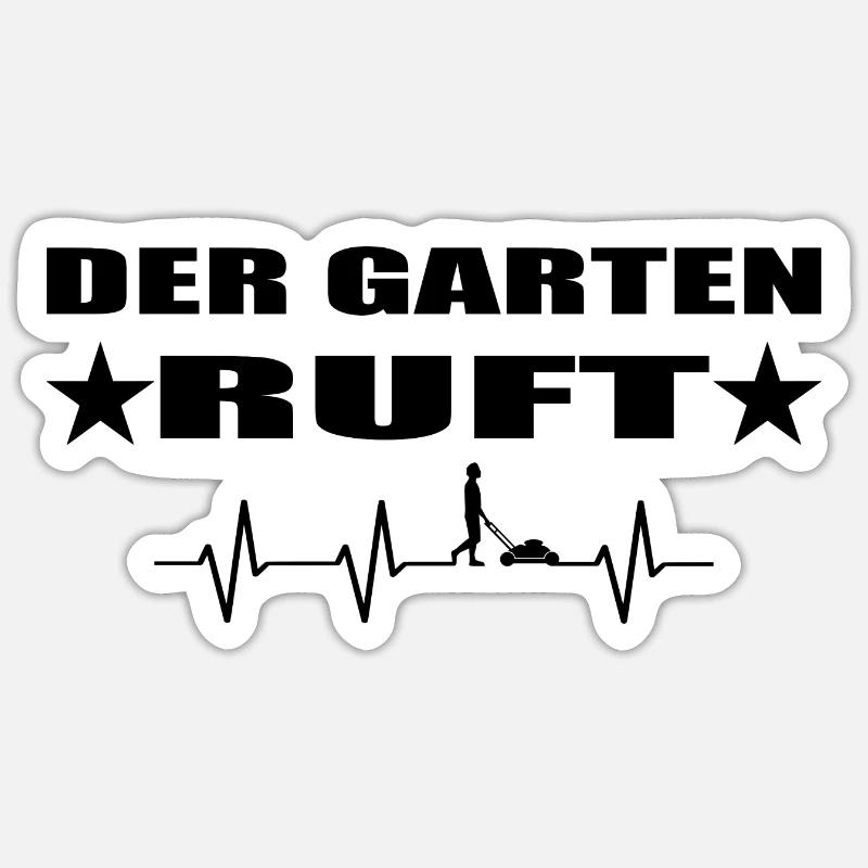 Garten - Sticker Größe S (10 x 10 cm) - Mattweiß