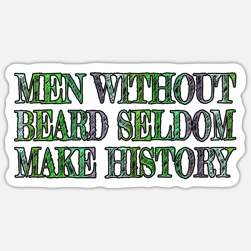 bearded dragon bearded collie - Sticker size S (10 x 10 cm) - white matte