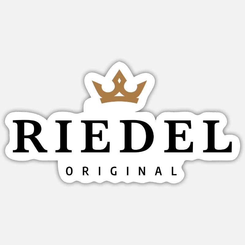 Riedel - Sticker Größe S (10 x 10 cm) - Mattweiß