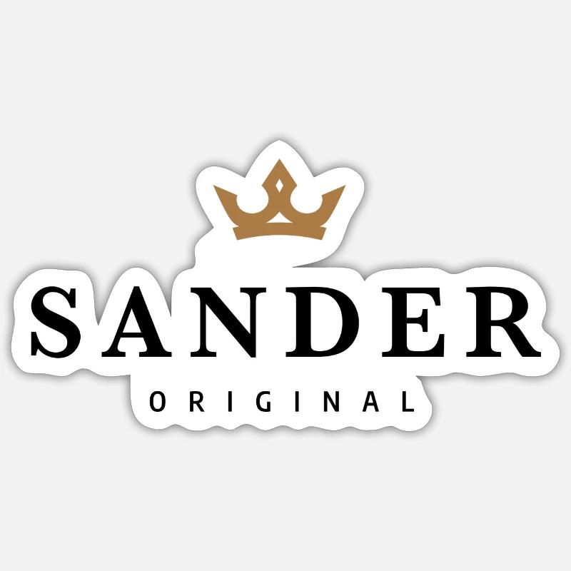Zander - Sticker size S (10 x 10 cm) - white matte