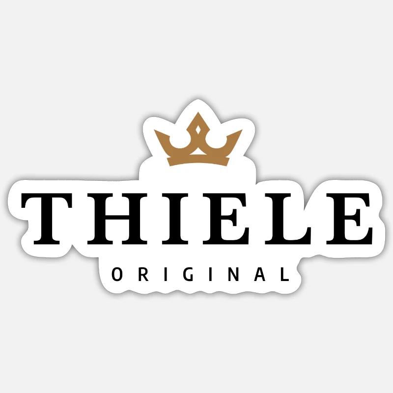 Thiele - Sticker size S (10 x 10 cm) - white matte