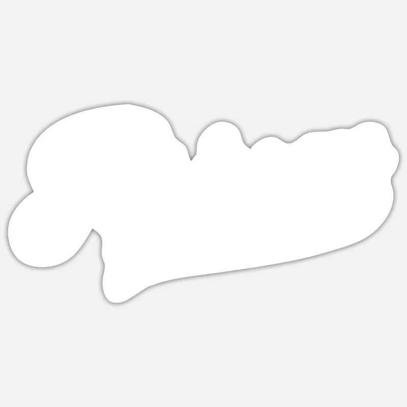 Privas - Sticker taille S (10 x 10 cm) - blanc mat