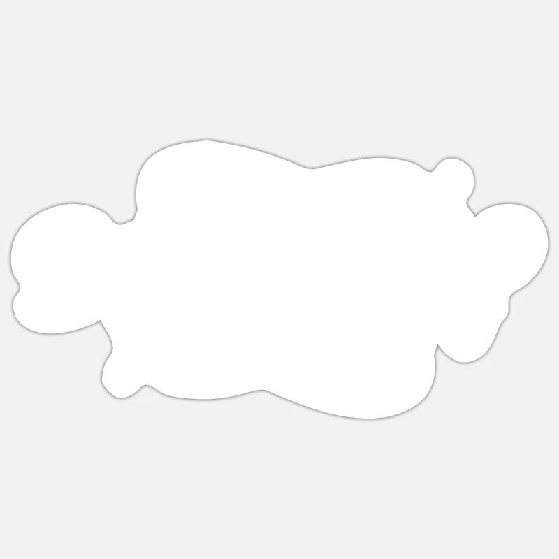 Düsseldorf - Sticker taille S (10 x 10 cm) - blanc mat