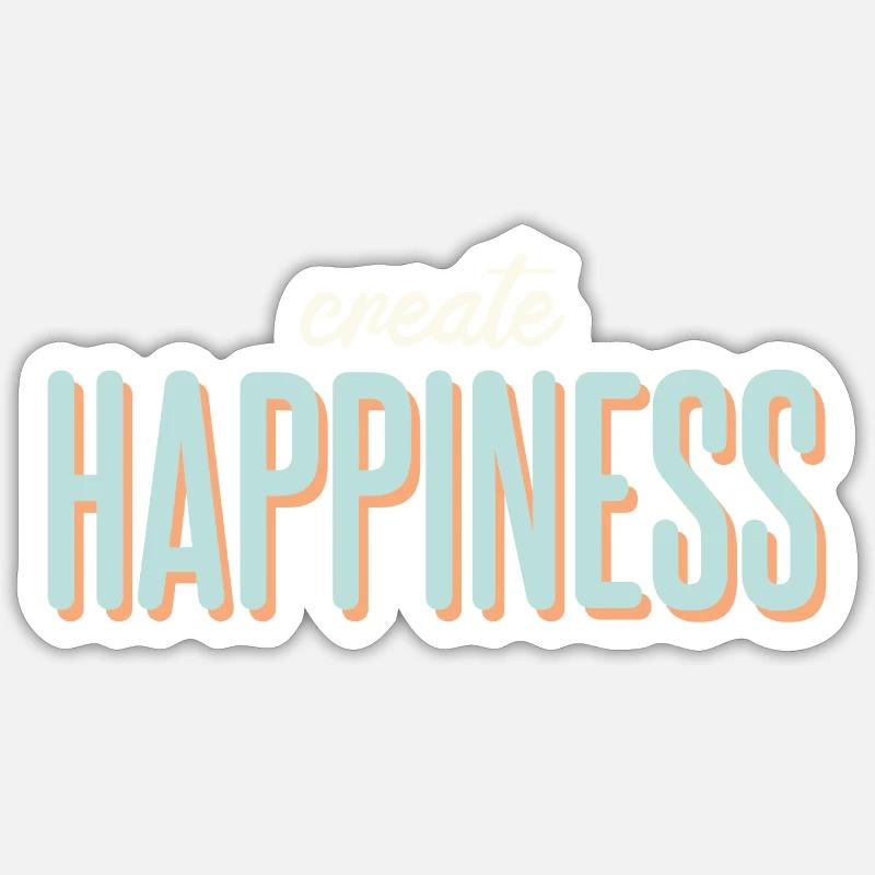 Positif - Sticker taille S (10 x 10 cm) - blanc mat
