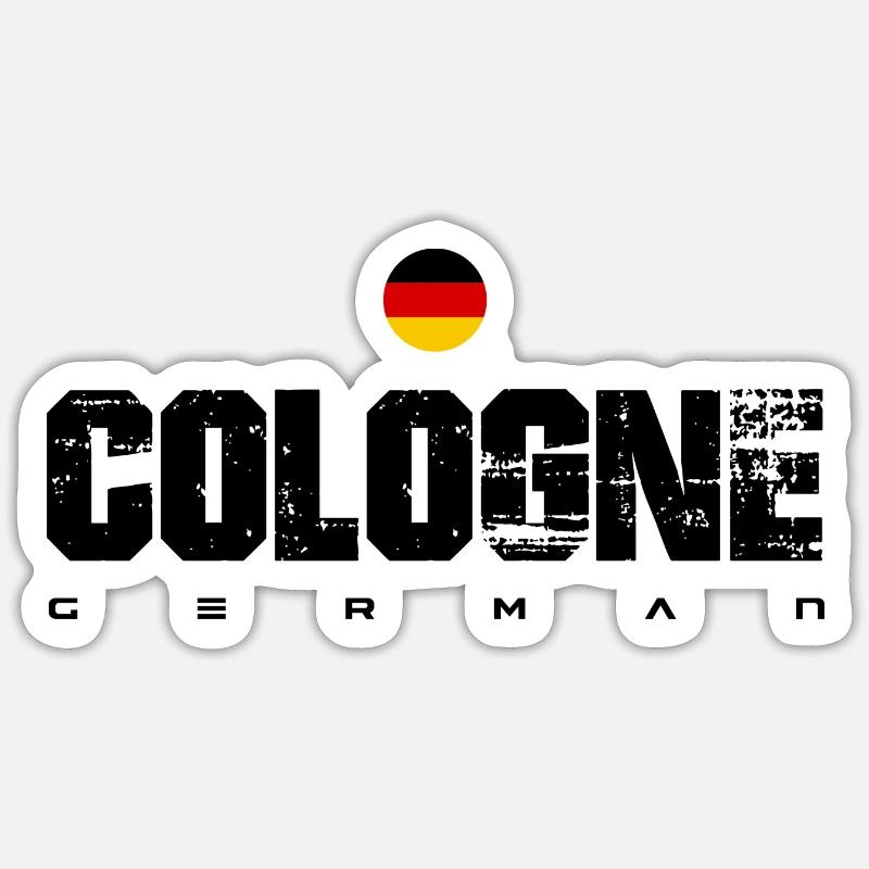 German Flag Crest Circle Sticker size S (10 x 10 cm)