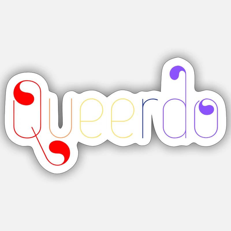 Queerdo - Sticker size S (10 x 10 cm) - white matte