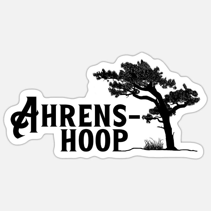 Ahrenshoop, Perle der Ostsee - Sticker Größe S (10 x 10 cm) - Mattweiß