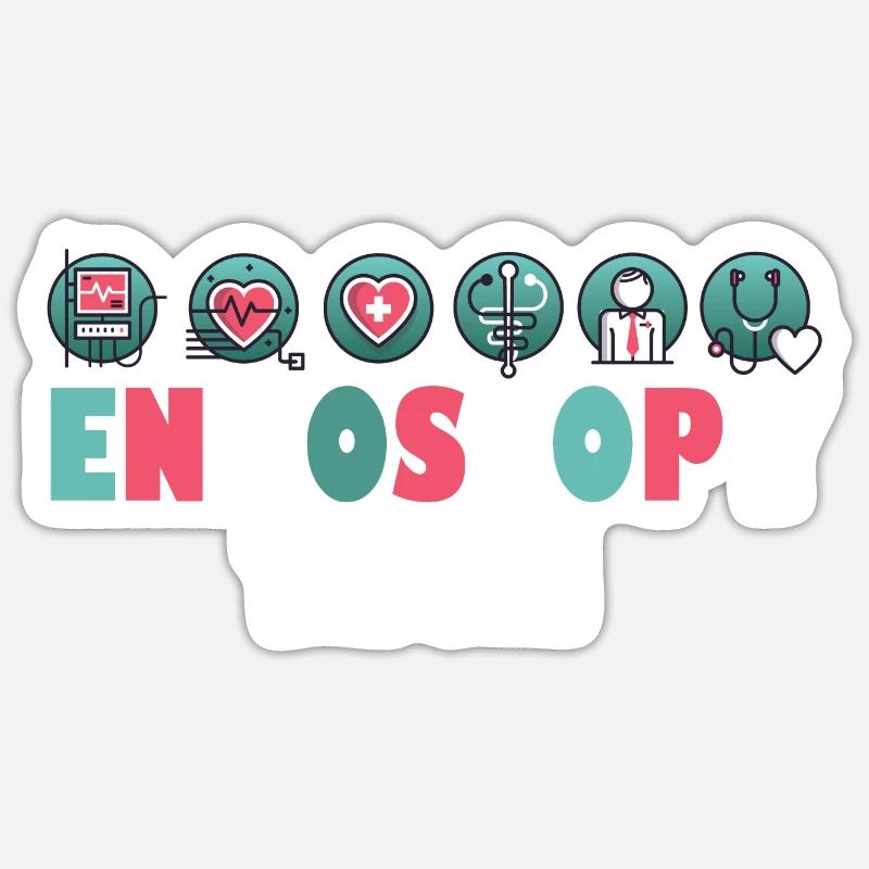 Unique Endoscopy Nurse and Gastro Squad Designs Sticker Größe S (10 x 10 cm)