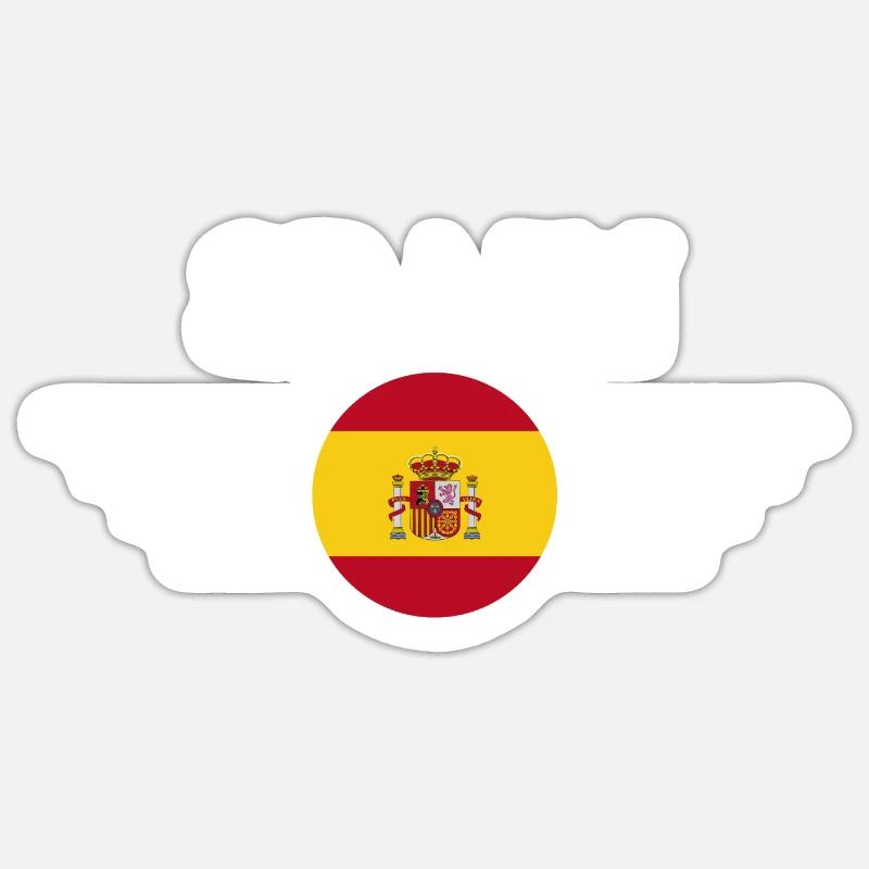 Ich liebe Spanien - Sticker Größe S (10 x 10 cm) - Mattweiß