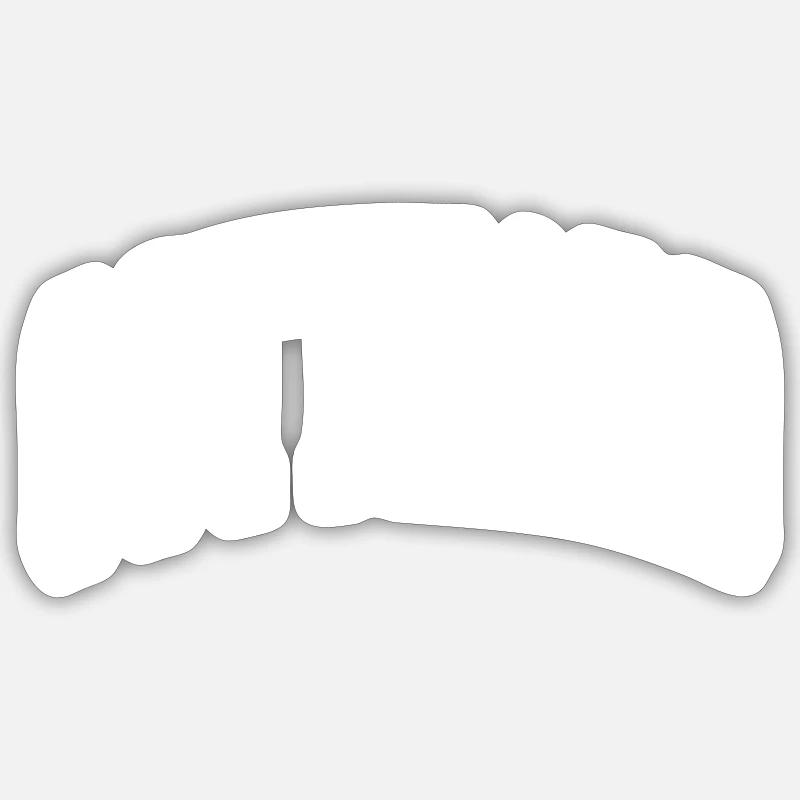 Gotthard - Sticker taille S (10 x 10 cm) - blanc mat