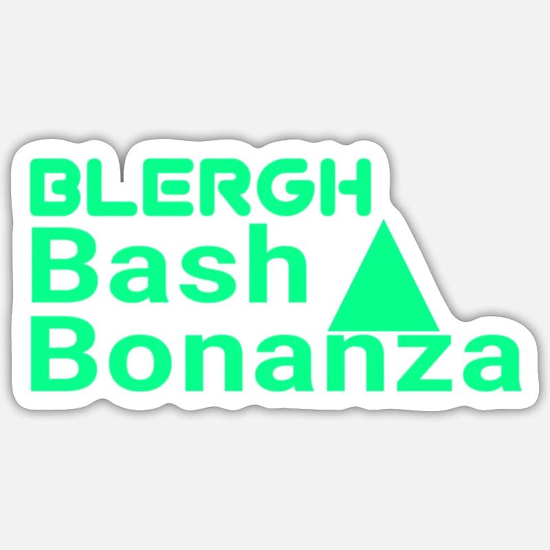 Blergh Bash Bonanza Sticker size S (10 x 10 cm)