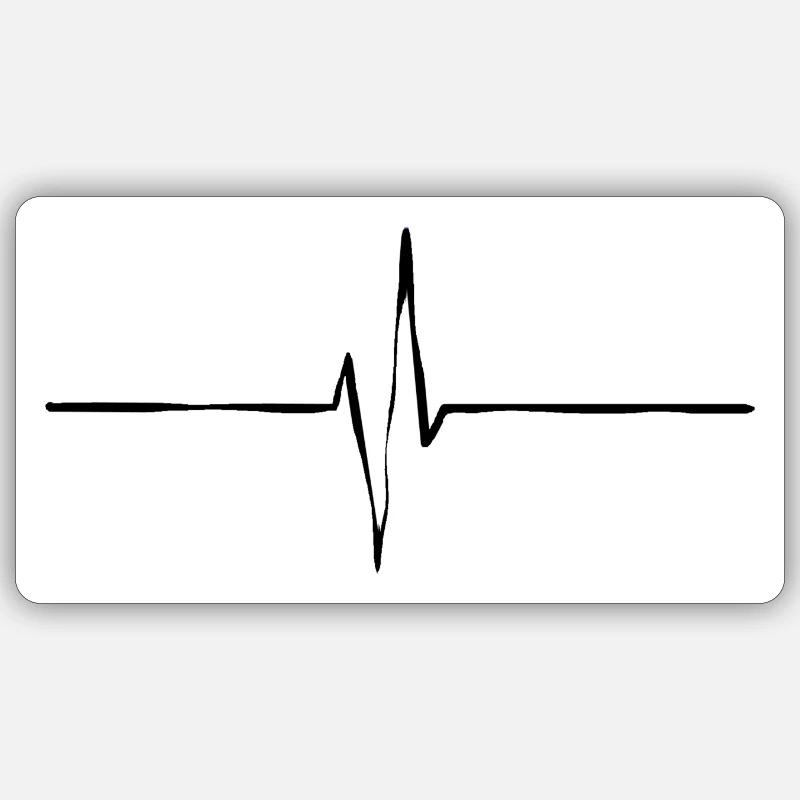 Battre - Sticker taille S (10 x 10 cm) - blanc mat