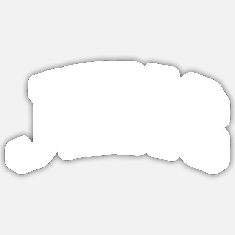 Jens - Sticker size S (10 x 10 cm) - white matte