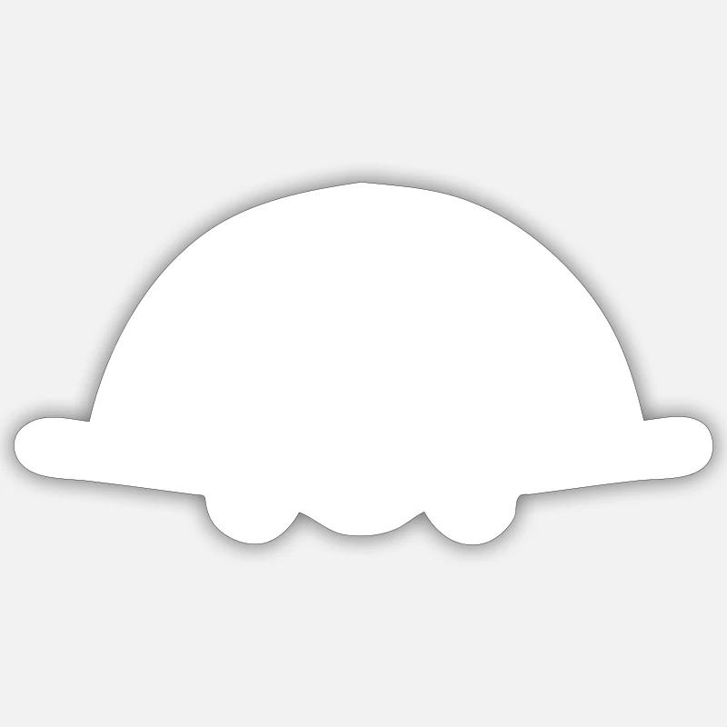 Avion - Sticker taille S (10 x 10 cm) - blanc mat