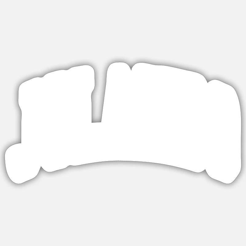 Jolando - Sticker taille S (10 x 10 cm) - blanc mat