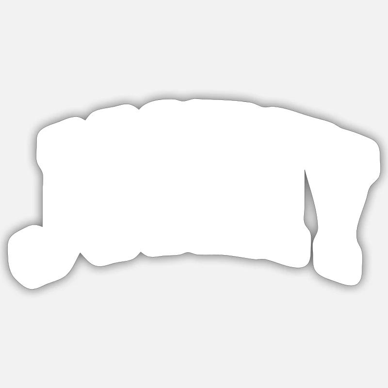 Jonny - Sticker taille S (10 x 10 cm) - blanc mat