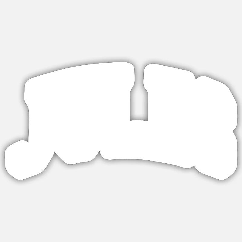 Jules - Sticker taille S (10 x 10 cm) - blanc mat