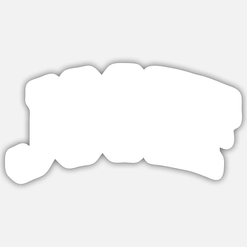 Josef - Sticker taille S (10 x 10 cm) - blanc mat