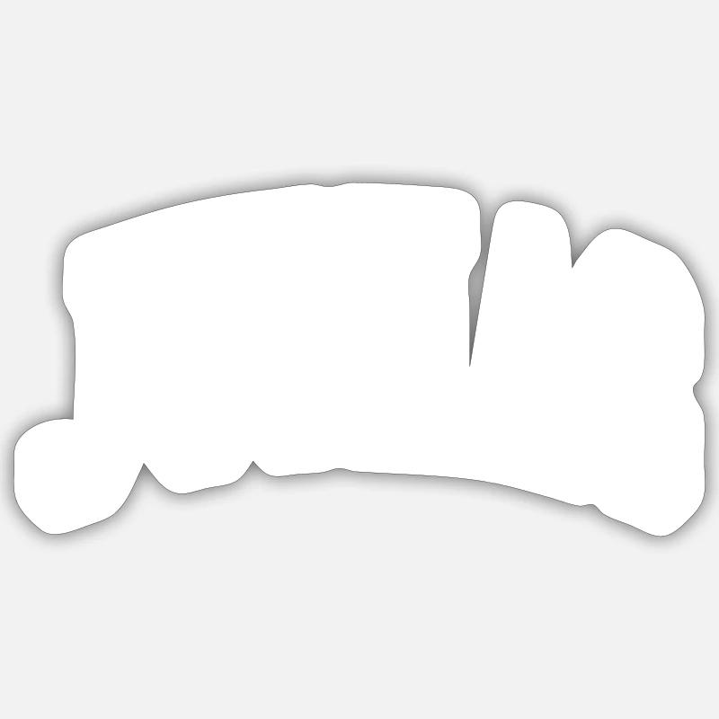 Les Junias - Sticker taille S (10 x 10 cm) - blanc mat