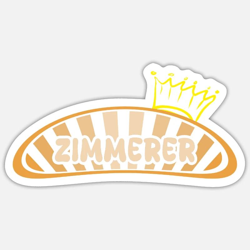 Gift for carpenter - Sticker size S (10 x 10 cm) - white matte