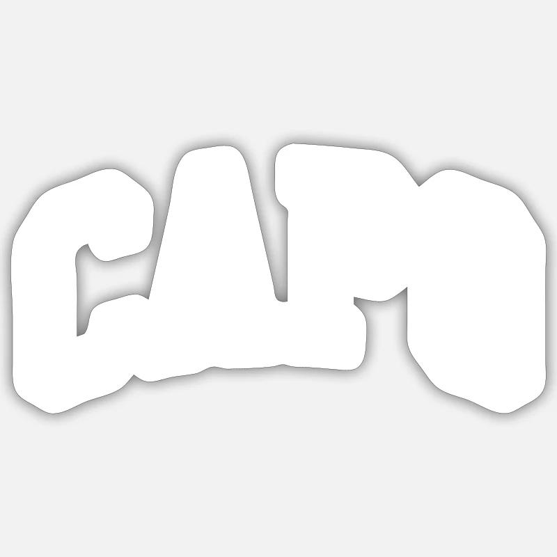 Capo - Sticker taille S (10 x 10 cm) - blanc mat