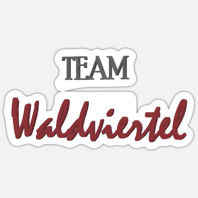 L’équipe Waldviertel - Sticker taille S (10 x 10 cm) - blanc mat