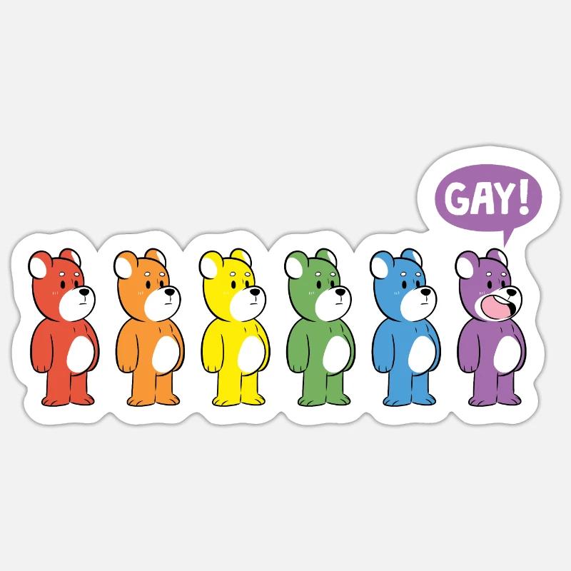 Proud! - Sticker taille S (10 x 10 cm) - blanc mat