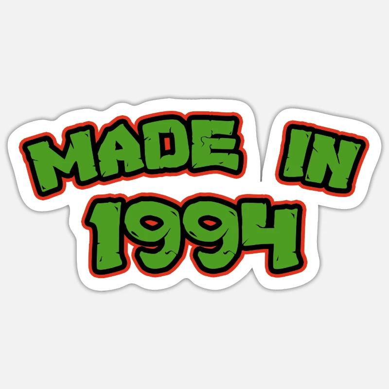 Made in 1994 - Sticker size S (10 x 10 cm) - white matte