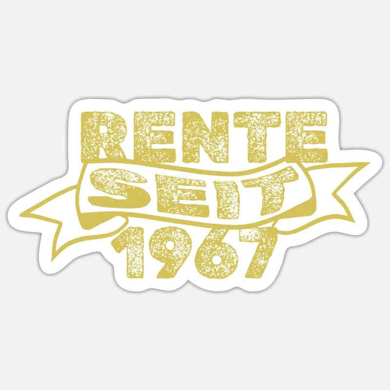 1967 - Sticker size S (10 x 10 cm) - white matte
