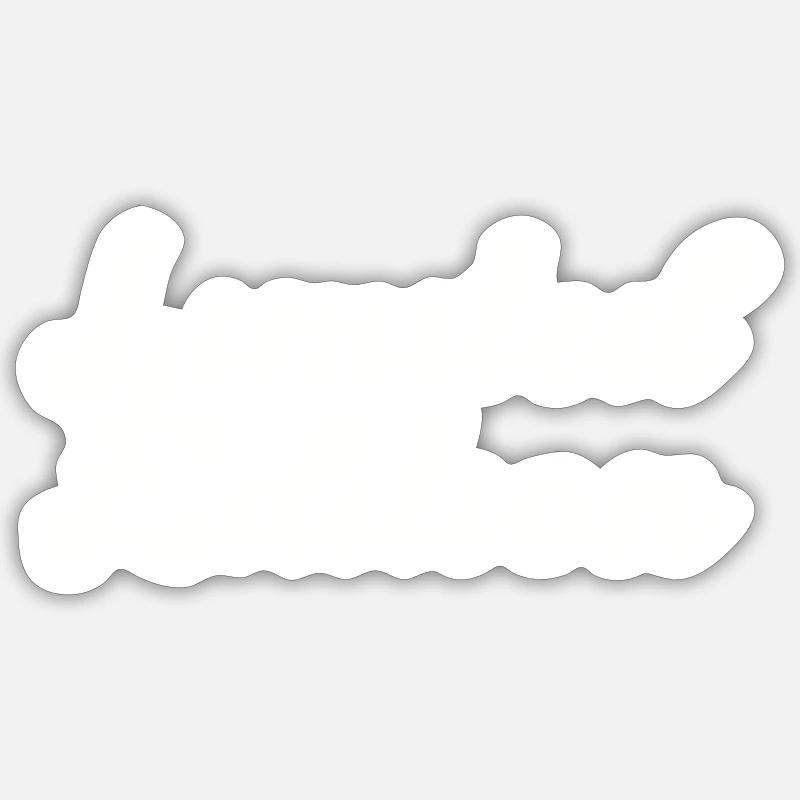 Édition limitée - Sticker taille S (10 x 10 cm) - blanc mat