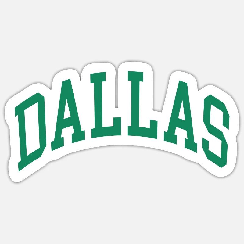 Dallas - Sticker taille S (10 x 10 cm) - blanc mat