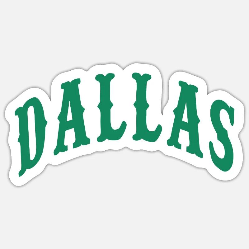 Dallas - Sticker taille S (10 x 10 cm) - blanc mat