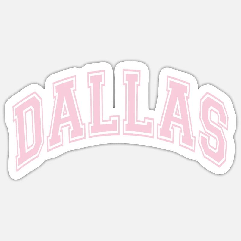 Dallas - Sticker taille S (10 x 10 cm) - blanc mat