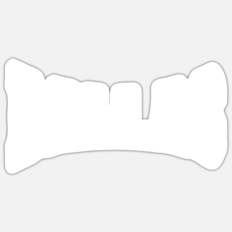 Dallas - Sticker size S (10 x 10 cm) - white matte