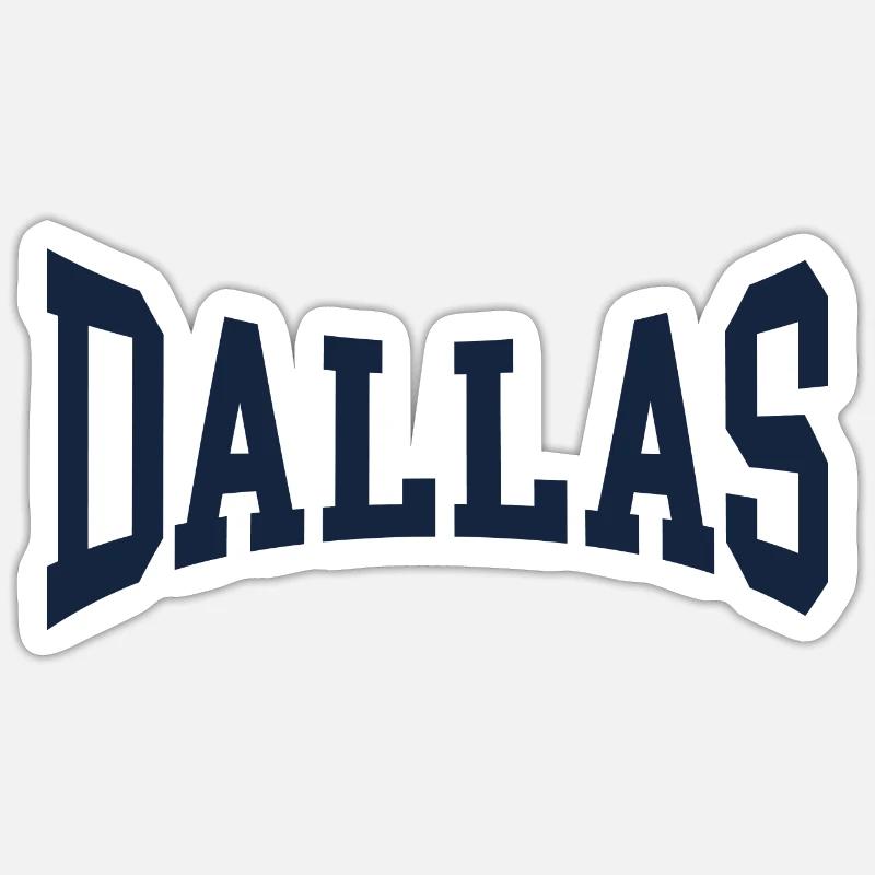 Dallas - Sticker taille S (10 x 10 cm) - blanc mat