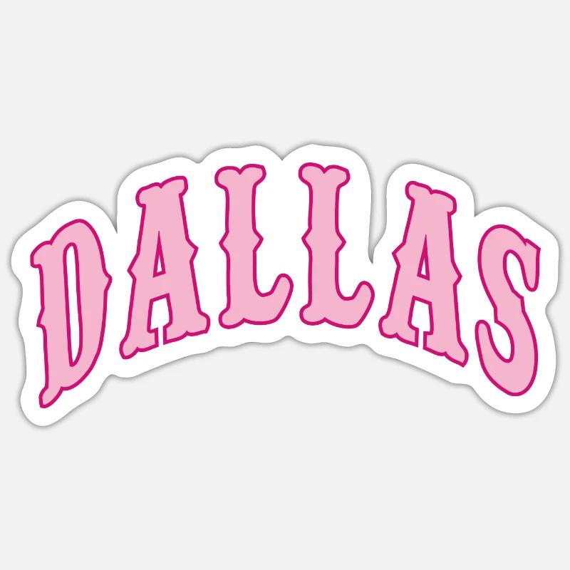 Dallas - Sticker size S (10 x 10 cm) - white matte