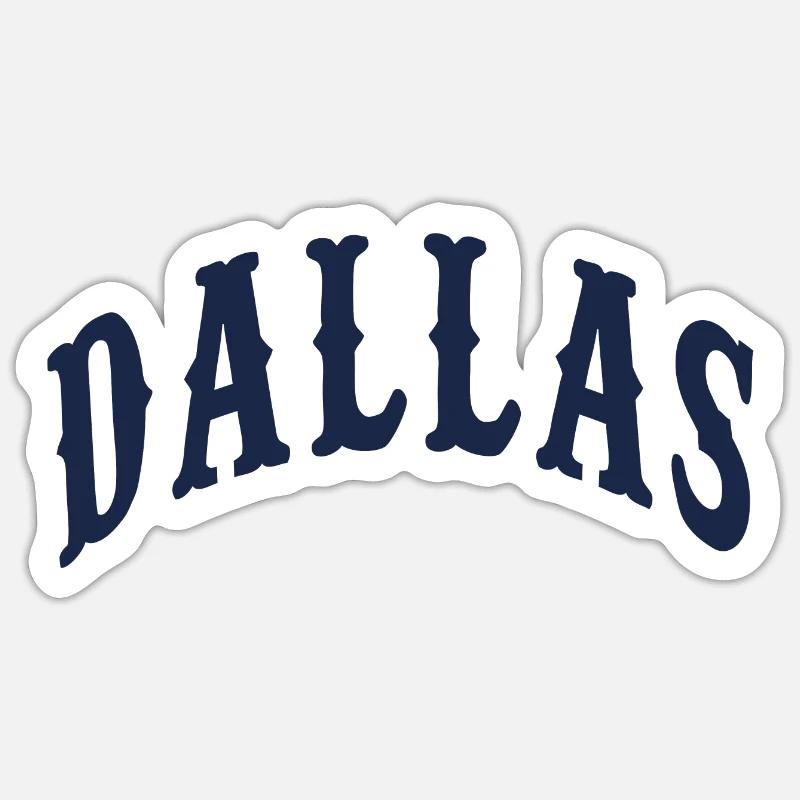 Dallas - Sticker taille S (10 x 10 cm) - blanc mat