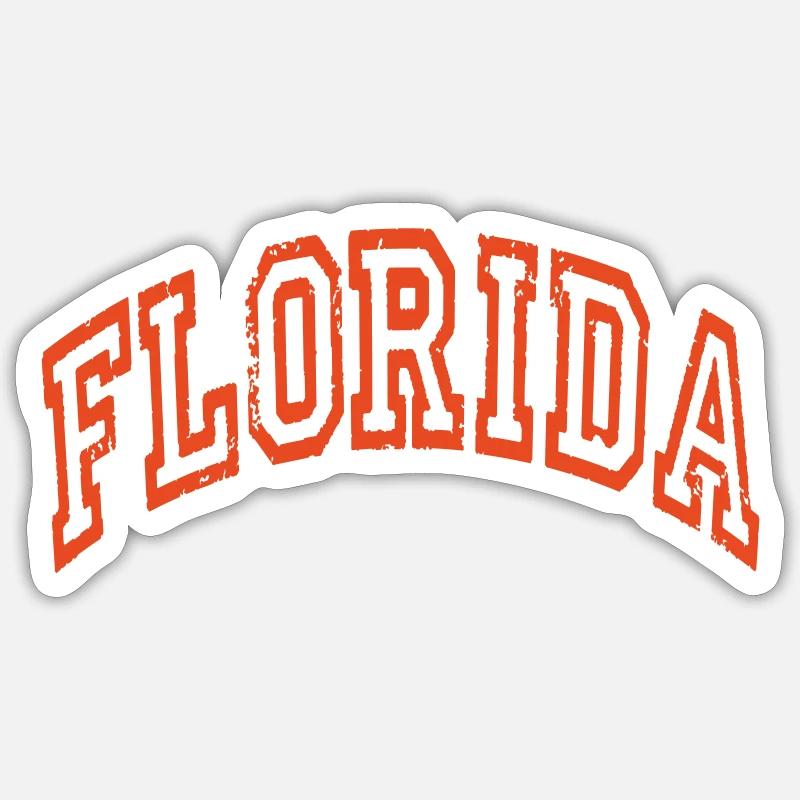 Florida - Sticker Größe S (10 x 10 cm) - Mattweiß