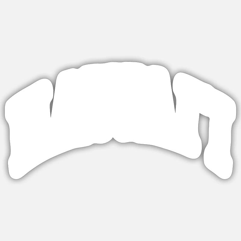 Hawaii - Sticker Größe S (10 x 10 cm) - Mattweiß