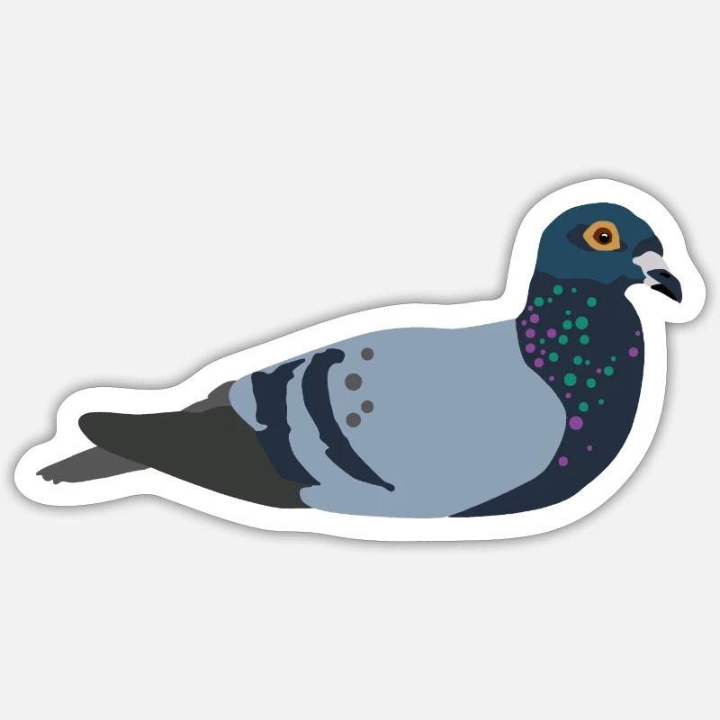 Colombe Sticker taille S (10 x 10 cm)