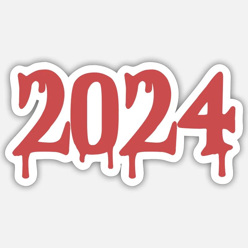2024 - Sticker taille S (10 x 10 cm) - blanc mat